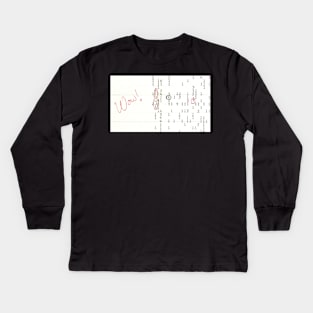 The wow signal Kids Long Sleeve T-Shirt